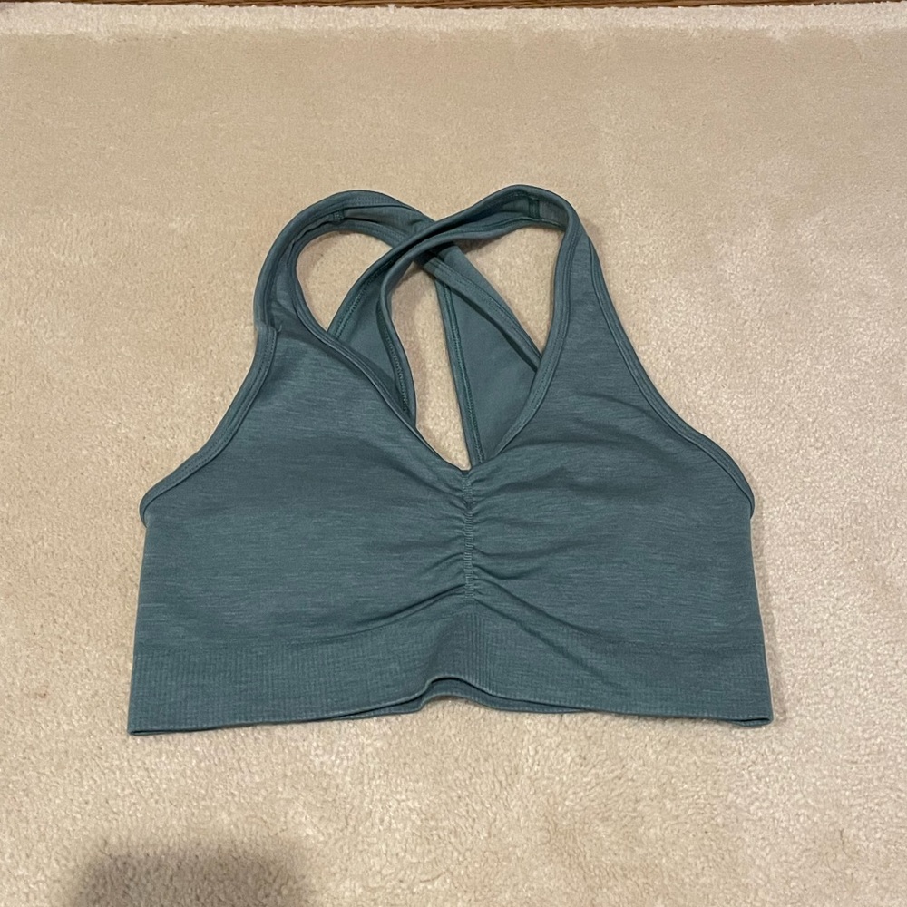 Alphalete Amplify Bra: Nomadic Blue